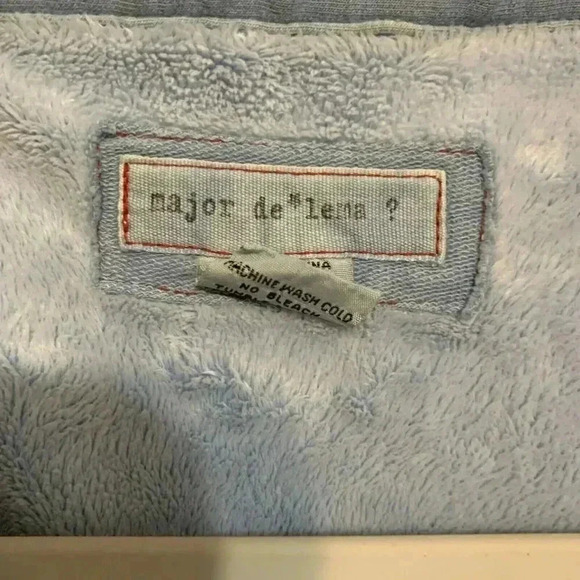 Major de lema Womens Blue Jacket soft button down collared with long sleeves M - Picture 8 of 16